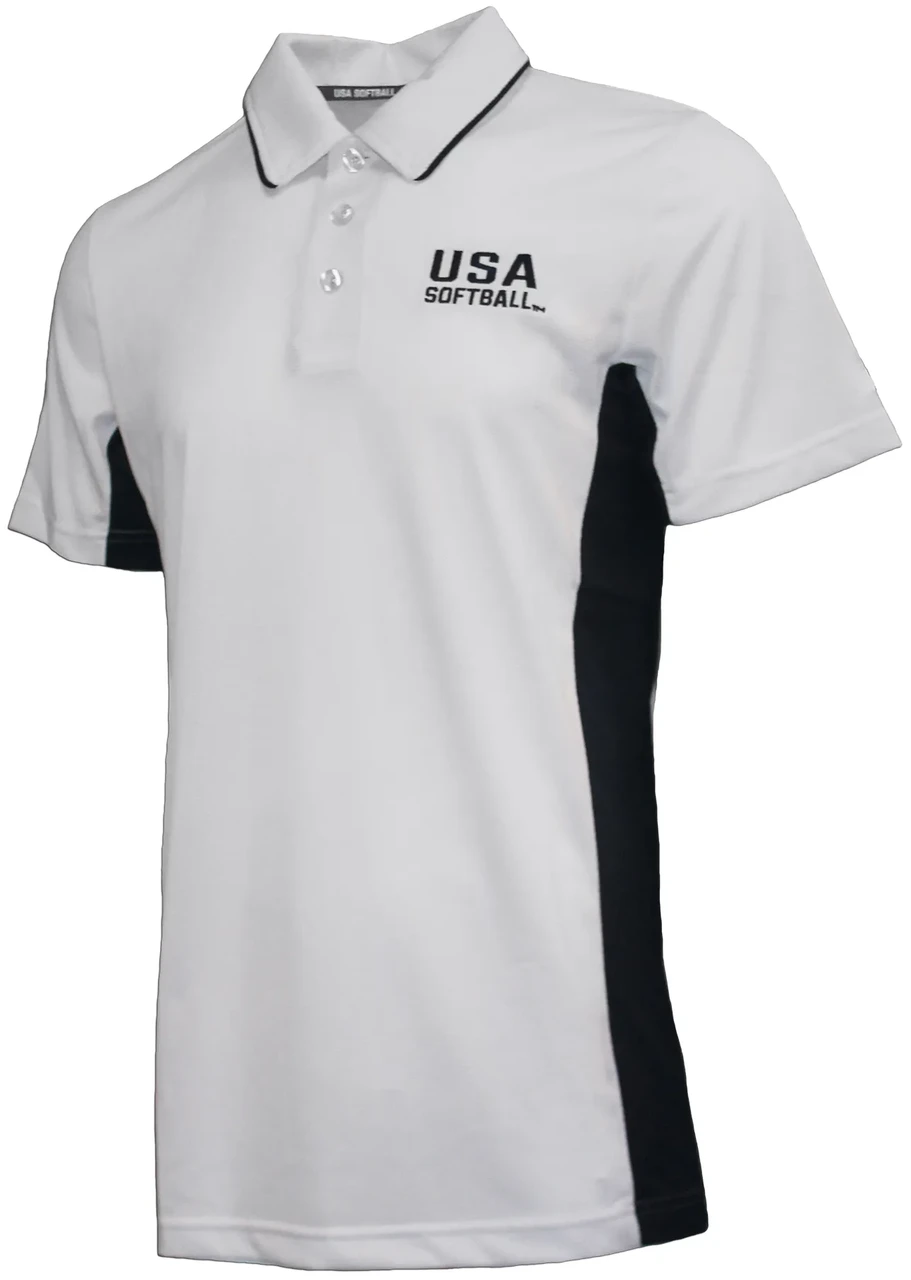 USA Softball White Umpire Shirt 2 USA Softball White Umpire Shirt