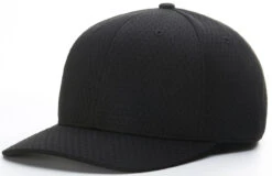Richardson Black Fitted Promesh 8-stitch Long Base Umpire Cap