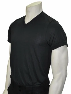 Smitty Black V-Neck Short Sleeve Loose Fit Referee Shirt