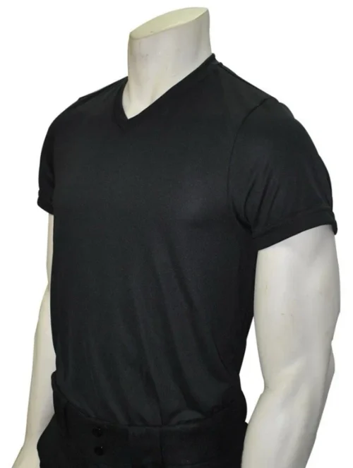 Smitty Black V-Neck Short Sleeve Loose Fit Referee Shirt