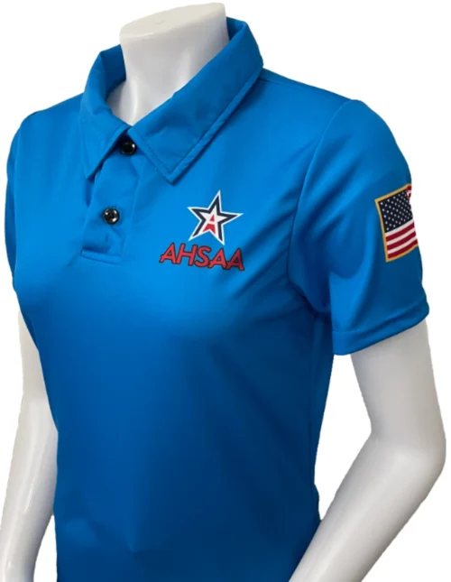 Alabama AHSAA Bright Blue Women's Track Officials Shirt