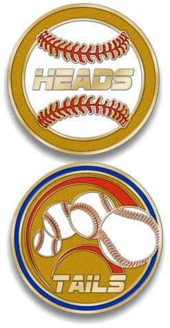 Baseball Umpire Flipping Coin