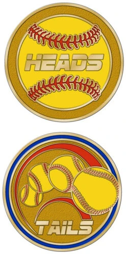 Softball Umpire Flipping Coin