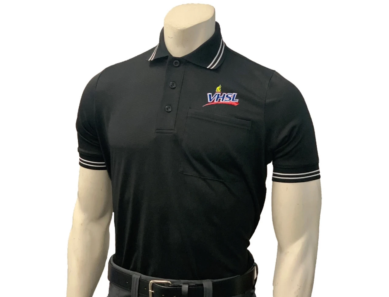 Virginia VHSL Embroidered Black Body Flex® Style Short Sleeve Umpire Shirt 3 Virginia VHSL Embroidered Black Body Flex® Style Short Sleeve Umpire Shirt