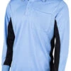Smitty MLB Replica Sky Blue W/Black Side Panel Long Sleeve Umpire Shirt -Power Fit Wear Shop BBS315SB 17446.1639166865