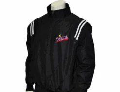 Virginia VHSL Black Open Bottom Umpire Pullover With Black/White Trim