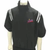 Virginia VHSL Black Half Sleeve Umpire Pullover With Black/White Trim