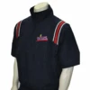 Virginia VHSL Navy Half Sleeve Umpire Pullover With Red/White Trim