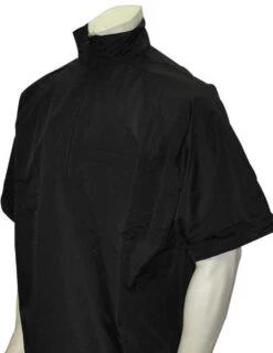 Black Convertible Umpire Jacket -Power Fit Wear Shop BBS326 no sleeves 10427.1709862917