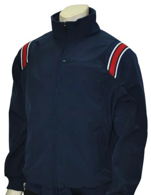 Smitty Officials Apparel Navy Therma Base Umpire Jacket With Red And White Trim