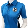 Minnesota MSHSL Women's Bright Blue Short Sleeve Softball Umpire Shirt -Power Fit Wear Shop BBS346MN BB 33732.1735767171