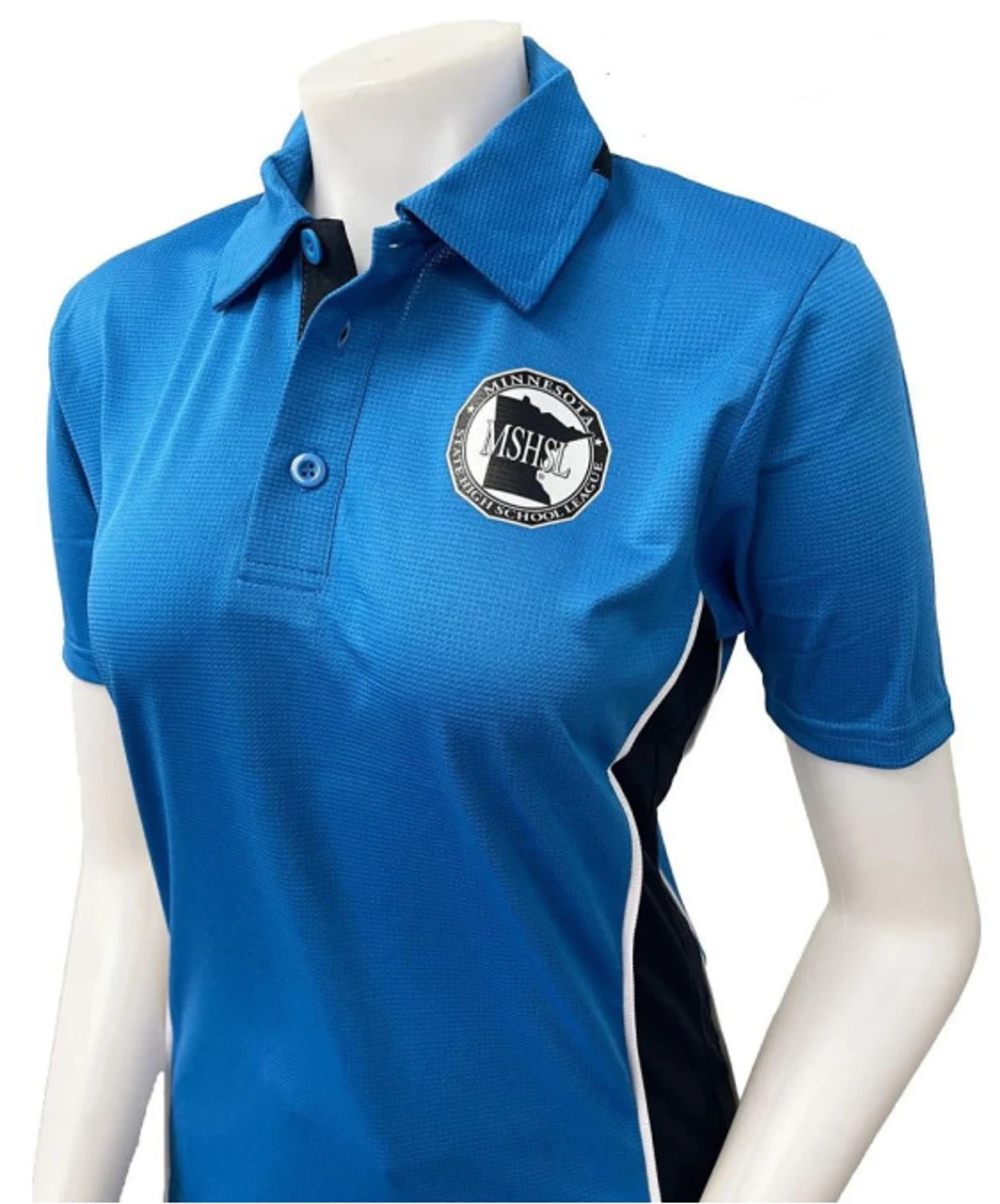 Minnesota MSHSL Women's Bright Blue Short Sleeve Softball Umpire Shirt 3 Minnesota MSHSL Women's Bright Blue Short Sleeve Softball Umpire Shirt