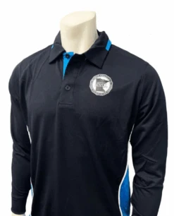 Minnesota MSHSL Men's Midnight Navy Long Sleeve Softball Umpire Shirt