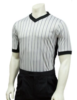 Smitty Official's Apparel Elite Grey Side Panel Referee Shirt