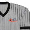 Illinois IHSA Honig's Grey Pinstripe Wrestling Referee Shirt Extra Tall