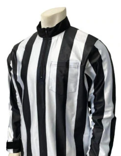 Smitty 2 1/4" Stripe Water Resistant Single Layer Long Sleeve Football Referee Shirt