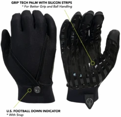Industrious Handwear Black Year Round Sports Official Gloves -Power Fit Wear Shop IHG.1 11418.1685202041