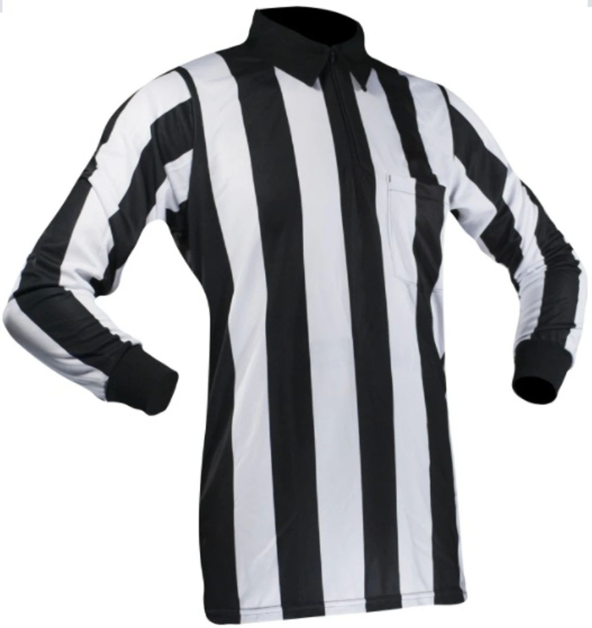Cliff Keen 2" Stripe Long Sleeve Ultra-Mesh Football Referee Shirt 3 Cliff Keen 2" Stripe Long Sleeve Ultra-Mesh Football Referee Shirt