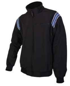 Honig's Black Umpire Jacket W/Polo Blue Trim