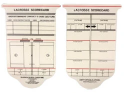 Lacrosse Referee Game Card