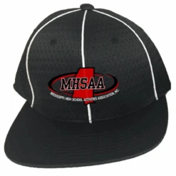 Mississippi MHSAA Flex-Fit Black Mesh Football Referee Cap