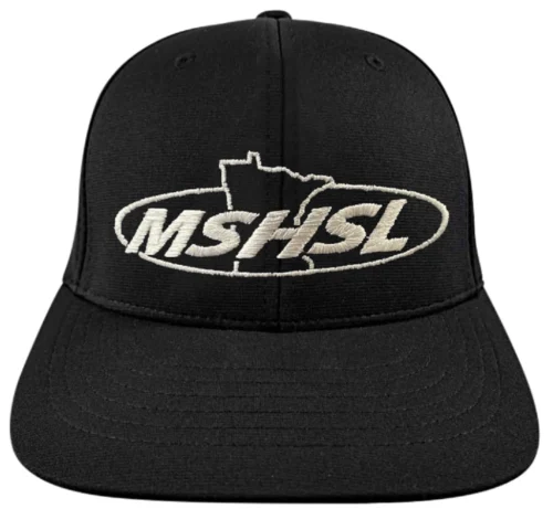 Minnesota MSHSL Black Ignite LT Laser Performance 6-stitch Baseball Umpire Cap