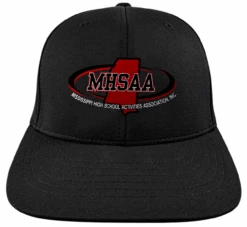 Mississippi MHSAA System5 Black Promesh 4-stitch Umpire Plate Cap