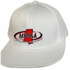 Mississippi MHSAA Flex-Fit White Mesh Football Referee Cap