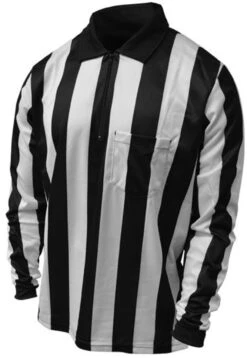 Honig's Ultra Tech 2" Stripe Long Sleeve Football Referee Shirt-MD