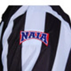 NAIA 2" Stripe Short Sleeve Body Flex® Football Referee Shirt Position "L"-MD -Power Fit Wear Shop NAIAN45 84982.1751752512