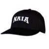 NAIA Black Pulse Flex-Fit 4-stitch Baseball Umpire Cap -Power Fit Wear Shop NAIA K02L 27760.1667916729