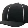 Richardson Ignite Laser Performance Black/White Lacrosse Referee Cap
