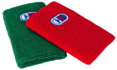 Cliff Keen Red And Green Wrestling Referee Wrist Bands