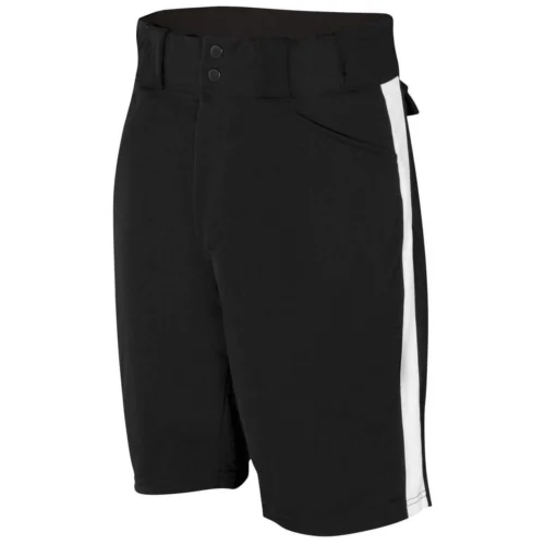 Smitty Officials Apparel Premium Black Referee Shorts With White Stripe