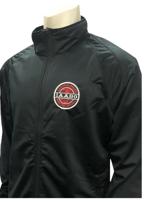 IAABO Black Referee Pregame Jacket With Cadet Collar