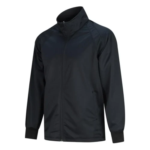 Smitty Black Referee Pregame Jacket With Cadet Collar