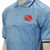 Iowa IHSAA Embroidered Body Flex® Style Powder Blue Umpire Shirt -Power Fit Wear Shop S307IA PB 29722.1670774203