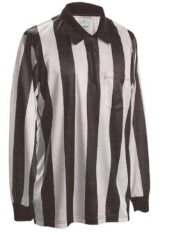 Smitty 2inch Stripe Heavyweight Long Sleeve Football Referee Shirt