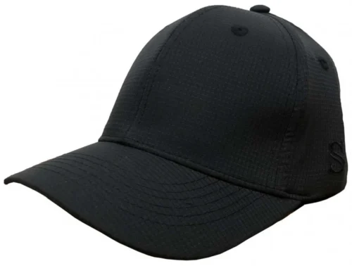 Smitty Black Performance Mesh 8-stitch Flex-Fit Umpire Base Cap