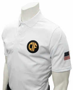 California CIF White Short Sleeve Volleyball Referee Shirt