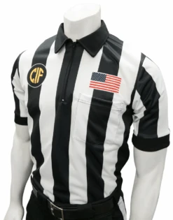 California CIF Short Sleeve 2 1/4" Football Referee Shirt