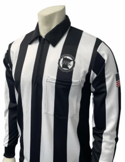 Minnesota MSHSL 2 1/4" Stripe Long Sleeve Football Referee Shirt