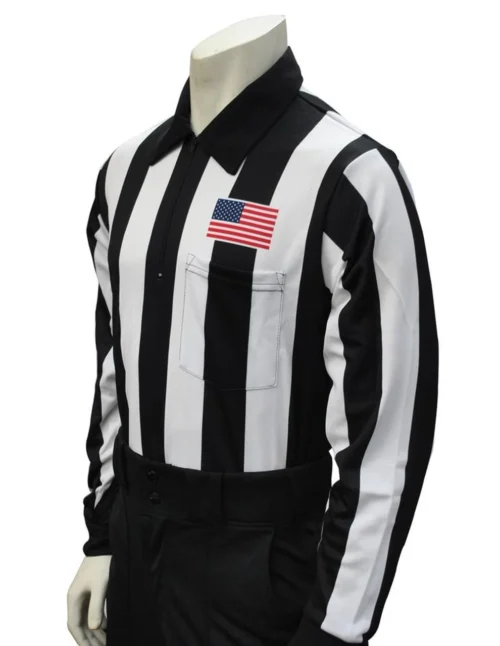 Smitty 2" Stripe Dye Sublimated Long Sleeve Football Referee Shirt