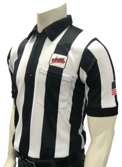 Virginia VHSL Short Sleeve 2 1/4" Body Flex® Football Referee Shirt