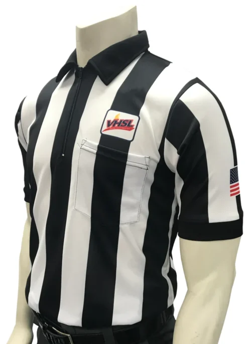 Virginia VHSL Short Sleeve 2 1/4" Body Flex® Football Referee Shirt