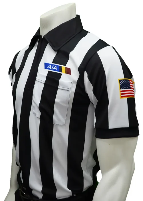 Arizona AIA Short Sleeve Body Flex® Football Referee Shirt With Flag No Position Letter