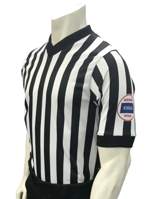 Kansas KSHSAA Body Flex® Men's Basketball Referee Shirt Reverse Flag