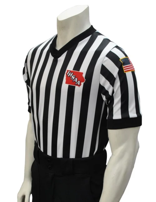 Iowa IHSAA Dye Sublimated Side Panel Basketball Referee Shirt
