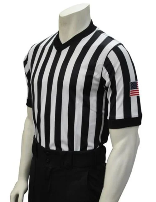 Smitty Side Panel Extra Tall Basketball Referee Shirt With Flag