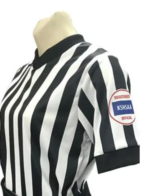 Kansas Dye Sublimated Women's Basketball Referee Shirt Reverse Flag